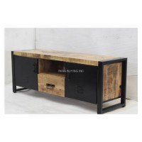 Decorative high quality material by best manufacturer unique antique rustic vintage industrial wooden cabinet TV stand Table