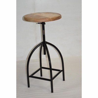 Best Quality Industrial Vintage Iron Wooden Bar Stool