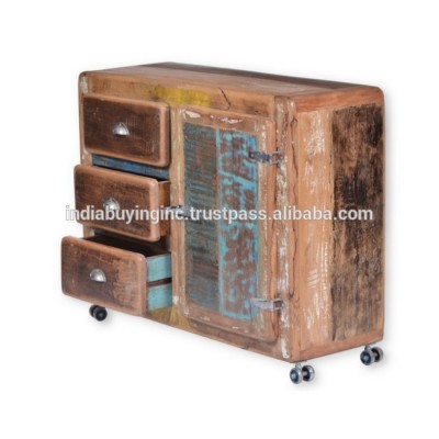 Top Quality Fine Classy Look trendy design Modern Traditional Standard Recycled frez design drawer sideboard